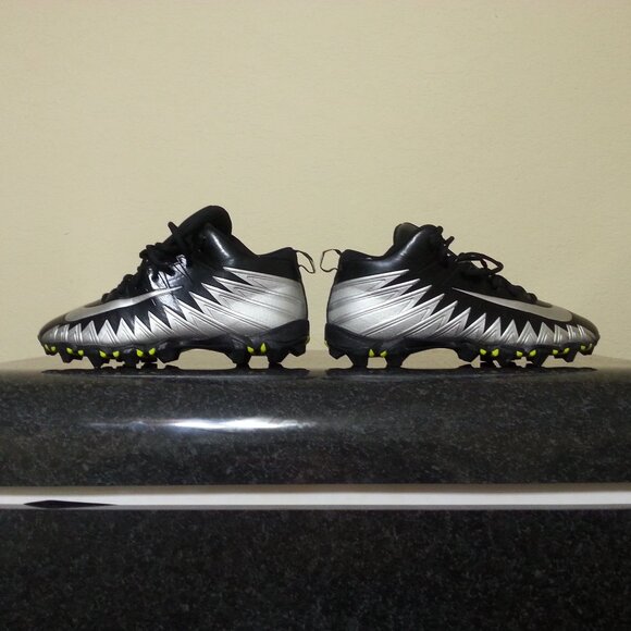 Nike Alpha Football Cleats Men;s 11 Black Silver 8787122-001 - Picture 5 of 15